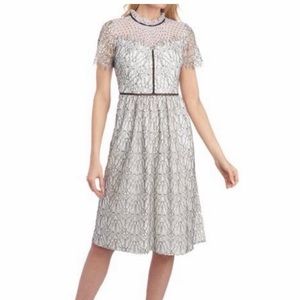New Donna Ricco Dress Off White Lace sz 8
